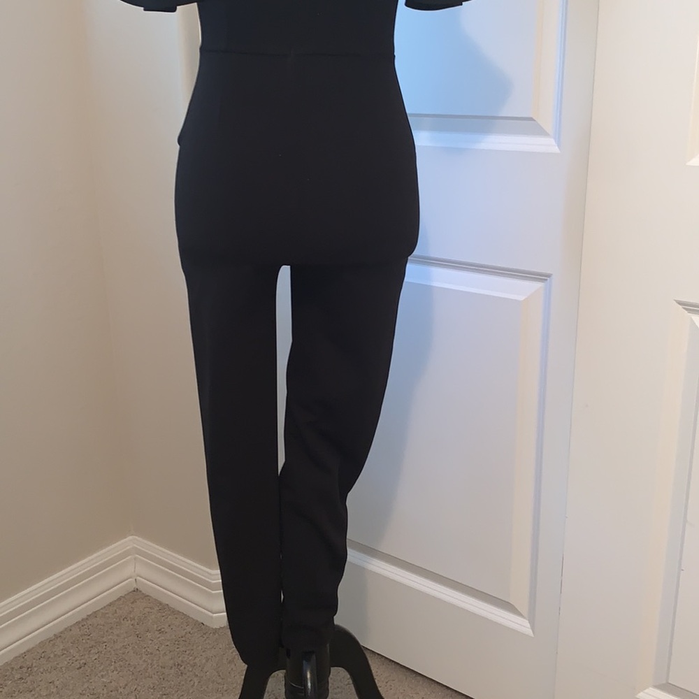 NEW LOOK PETITE BRAND NEW WITH TAGS SIZE 0 GORGEOUS JET BLACK JUMPSUIT - Picture 10 of 13